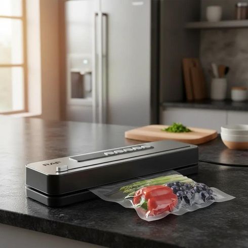 Вакуумный упаковщик для продуктов RAF R.74000 / Вакууматор с герметичной запайкой 110 Вт