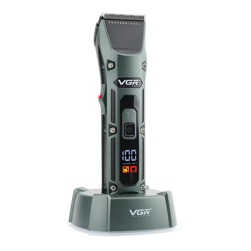 Аккумуляторная машинка для стрижки VGR V-696 Professional 4 led display
