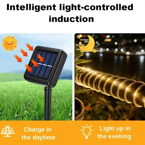 Світлодіодна гірлянда "Трубка" 10 м 100 LED, білий теплий