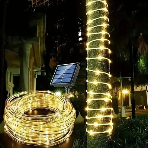 Світлодіодна гірлянда "Трубка" 10 м 100 LED, білий теплий