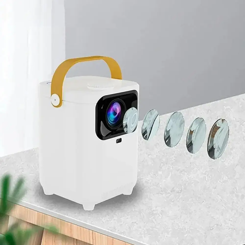 Портативний проектор + пульт, 4K HD, Android 11.0, Wi-Fi 6.0, Bluetooth, E350 / Мультимедійний проектор домашній