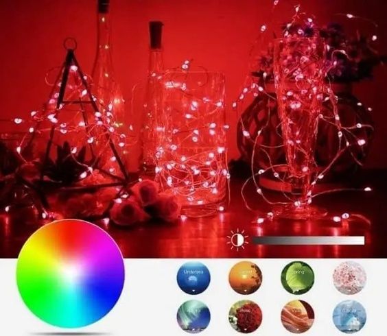 Новогодняя умная светодиодная гирлянда Encora Xmas Lights, 100LED, 10М с управлением через Bluetooth