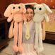 Мягкая игрушка MishaExpo заяц с ушами и ногами выдвижными 110 см серый
