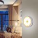Настенная LED-лампа с датчтком движения 8х2см / Беспроводной круглый ночник USB с магнитным креплением