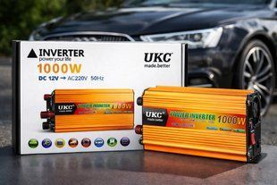 Перетворювач 12V на 220В, автомобільний інвертор 1000W UKC AC/DC SSK