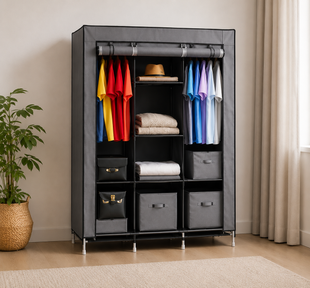 Тканевой шкаф HCX Storage Wardrobe 88130 Серый