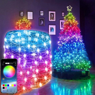 Світлодіодна розумна гірлянда Smart LED 20м IP65 з Bluetooth для ялинки від USB 20м