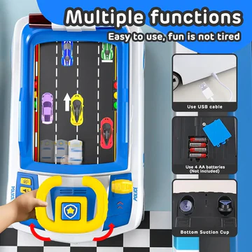 Детский симулятор вождения / Игровой гоночный симулятор Adventure Racing Car 6608E Голубой