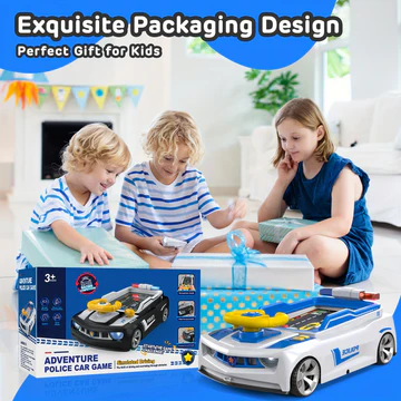Детский симулятор вождения / Игровой гоночный симулятор Adventure Racing Car 6608E Голубой