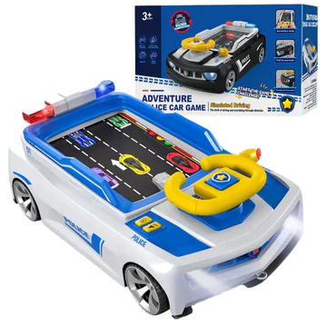 Детский симулятор вождения / Игровой гоночный симулятор Adventure Racing Car 6608E Голубой