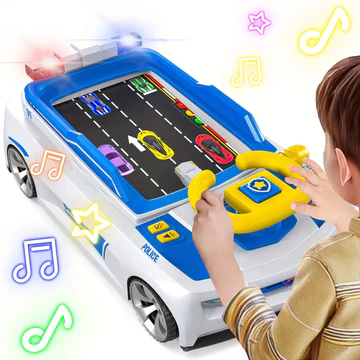 Детский симулятор вождения / Игровой гоночный симулятор Adventure Racing Car 6608E Голубой