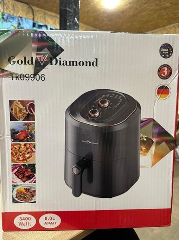 Трещина на корпусе Аэрогриль Аэрофритюрница Gold Diamond Tk 09906 3400w 8L