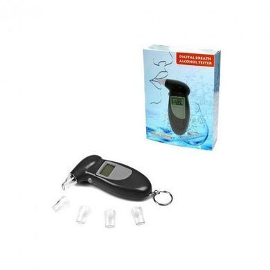 Персональный алкотестер Digital Breath Alcohol Tester с мундштуками, Черный
