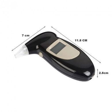Персональный алкотестер Digital Breath Alcohol Tester с мундштуками, Черный