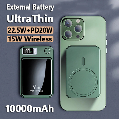 Power bank беспроводной XIYT Y211 / быстрая зарядка / Magsafe / Magnetic / 22.5W + 15W / 10000 mAh