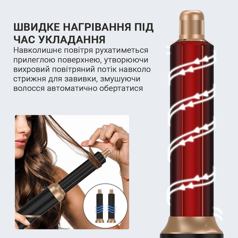 Многофункциональный стайлер для волос Hot Air Styler 6в1