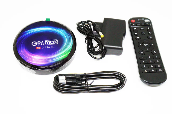 Приставка TV-BOX G96 Max X4 8K 4/64 UltraHD Android 11, Черный