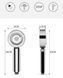 Насадка для душа двусторонняя 3 режима Multifunctional Faucet 9006, Серебристый