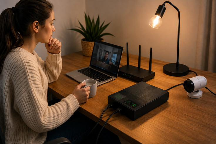 UPS-Power Bank 20000mAh для роутерів та відеокамер 5V/9V/12V+USB / Джерело безперебійного живлення / Повербанк для роутера