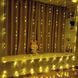 Гірлянда-штора Водоспад 2х2 м, 160 LED світлова завіса зі статичним режимом, тепле світло