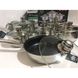 Набор кухонной посуды из нержавеющей стали на 12 предметов Rainberg RB-601 Хром, Серебристый
