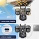 Поворотная влагозащитная камера  IP 4G с 3 линзами и с солнечной панелью