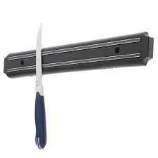 Магнитная рейка для ножей, инструментов 33 см, Черный