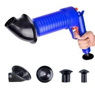 Toilet dredge GUN BLUE очиститель канализации высокого давления Плунжер для раковины высокого давления