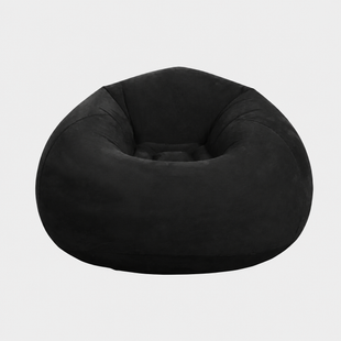 Надувне крісло-пуф Inflatable Sofa / Надувне крісло-мішок 110&times;110&times;85 см Чорне