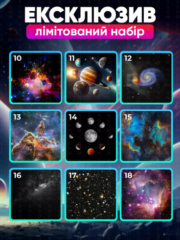 Домашній планетарій + 19 картриджів нічник проектор зоряного неба галактика зі змінними картриджами, Черный