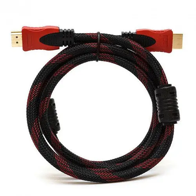 Кабель HDMI-HDMI Donli оплетка, фериты, усиленный 5 м (4866lmn/yop), Черный