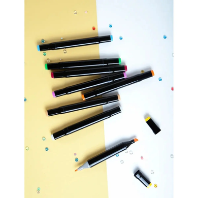 Набор оригинальных двусторонних маркеров Touch для скетчинга на спиртовой основе 36 штук, Разные цвета