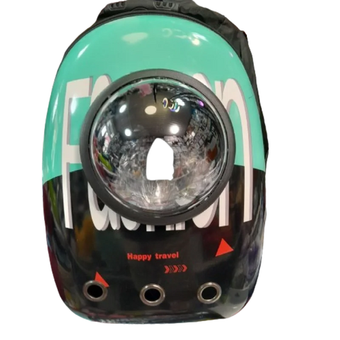 Космічний рюкзак для перенесення свійських тварин CosmoPet з ілюмінатором зелений