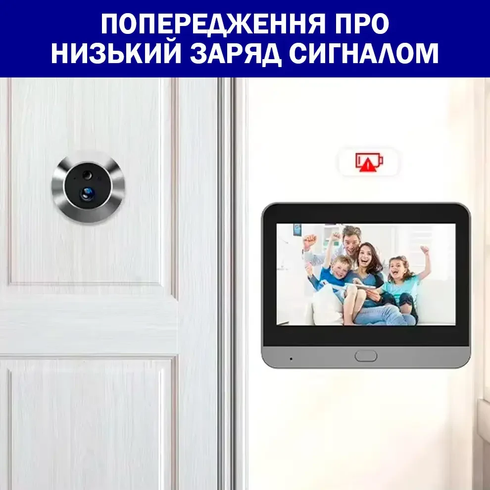 Відеодомофон Tuya Smart Video Doorbell ED-300PA / Дверний бездротовий дзвінок Wi-Fi з ІЧ-підсвічуванням та датчиком руху