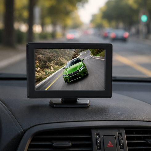 Дисплей LCD 4.3 дюйма для двух камер / Монитор для камеры заднего вида / Автомобильный монитор для камеры