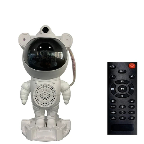 Ночник проектор звездного неба Астронавт с Bluetooth колонкой Sky Star Astronaut Bambi ZZ-202