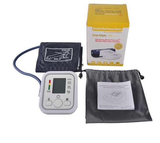 Тонометр на плече electronic blood pressure monitor Arm style