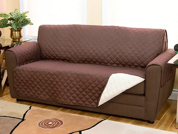 Стьобане покривало-накидка на диван двостороннє Couch Coat