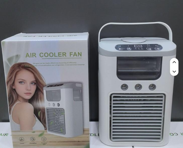 Вентилятор охолоджувач 3в1 Air Cooler Fan 1346 з USB-живленням, зволоженням та LED-підсвічуванням