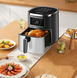 Аерофритюрниця Sokany SK 10052 1700W Аерогриль безмасляна мультипіч для приготування без олії 7 л з сенсорним керуванням