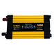 Автомобільний інвертор Жовтий / Перетворювач напруги з 12-220V, 500Вт, 2хUSB