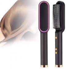 Електрична гребінець-випрямляч Hair Straightener HQT-909 щітка для укладання волосся, Білий