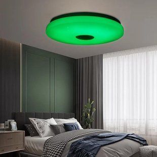 38см светодиодный RGB потолочный светильник bluetooth + пульт дистанционного управления, Разноцветный