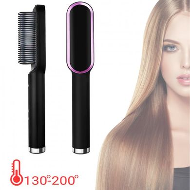 Електрична гребінець-випрямляч Hair Straightener HQT-909 щітка для укладання волосся, Білий