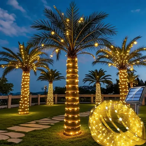 Светодиодная гирлянда "Трубка" 10м 200 LED, теплый белый