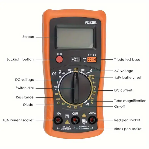 Набір для паяння в чохлі з мультиметром Soldering kit