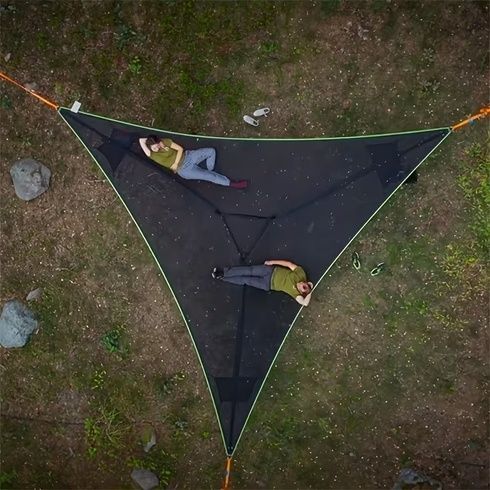 Трикутний похідний гамак Air Triangle / Портативний тримісний гамак