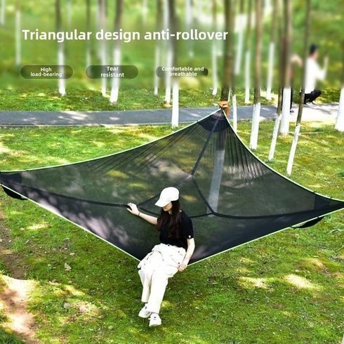 Трикутний похідний гамак Air Triangle / Портативний тримісний гамак