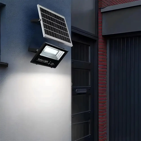 Уличный прожектор-светильник с солнечной панелью + пульт, 50W, W722 / Аккумуляторный фонарь на солнечной батарее