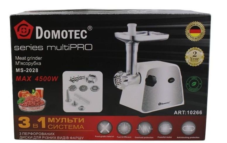 М'ясорубка DOMOTEC MS-2028 4500W